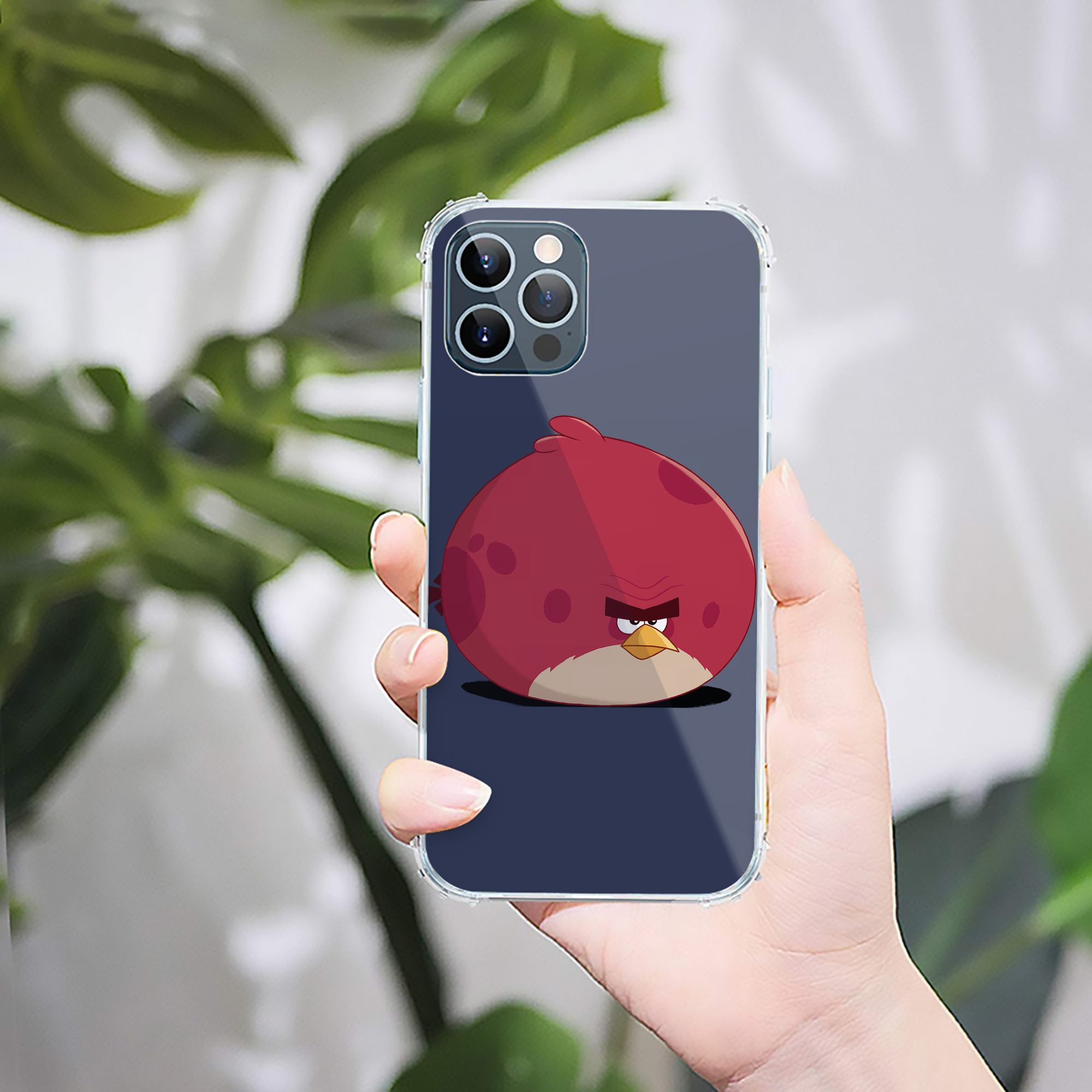 （画像用） Angry Birds アングリーバード 【iPhone 12シリーズ対応】透明スマホケース（クリアソフトケース）